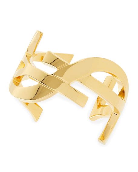 ysl gold strap|ysl cuff bracelets.